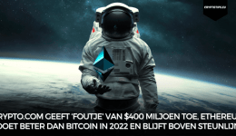 Crypto.com geeft ‘foutje’ van $400 miljoen toe, Ethereum doet beter dan Bitcoin in 2022 en blijft boven steunlijn