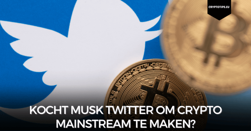 Kocht Musk Twitter om crypto mainstream te maken?