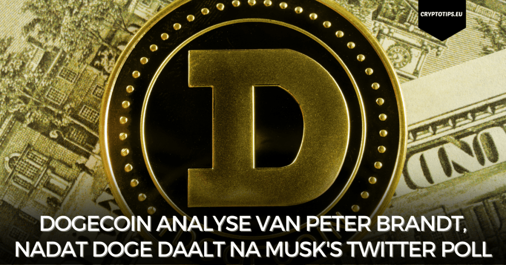 Dogecoin analyse van Peter Brandt, nadat DOGE daalt na Musk's Twitter Poll