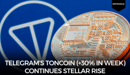 Telegram’s Toncoin (+30% in week) Continues Stellar Rise