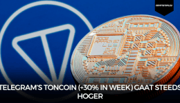 Telegram’s Toncoin (+30% in week) gaat steeds hoger