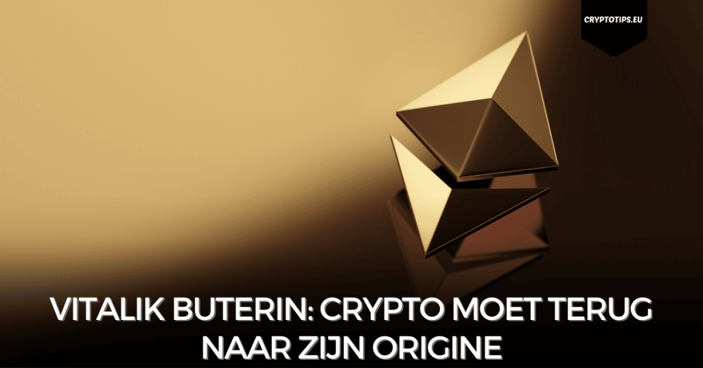 Vitalik Buterin: crypto moet terug naar zijn origine