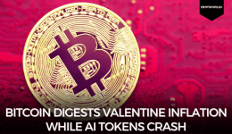 Bitcoin digests Valentine inflation while AI tokens crash