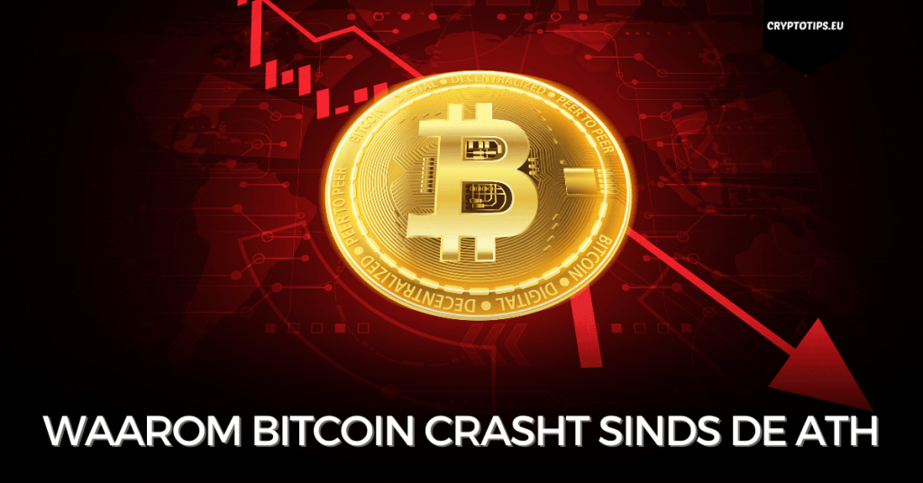 Waarom Bitcoin crasht sinds de ATH