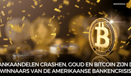 Bankaandelen crashen, goud en Bitcoin zijn de winnaars van de Amerikaanse bankencrisis