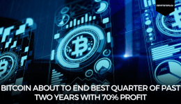 Bitcoin about to end best quarter of past two years with 70% profit