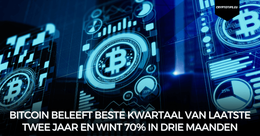 Bitcoin beleeft beste kwartaal van laatste twee jaar en wint 70% in drie maanden