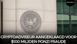 Cryptoadviseur aangeklaagd voor $100 miljoen Ponzi fraude