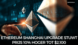 Ethereum Shanghai upgrade stuwt prijs 10% hoger tot $2,100