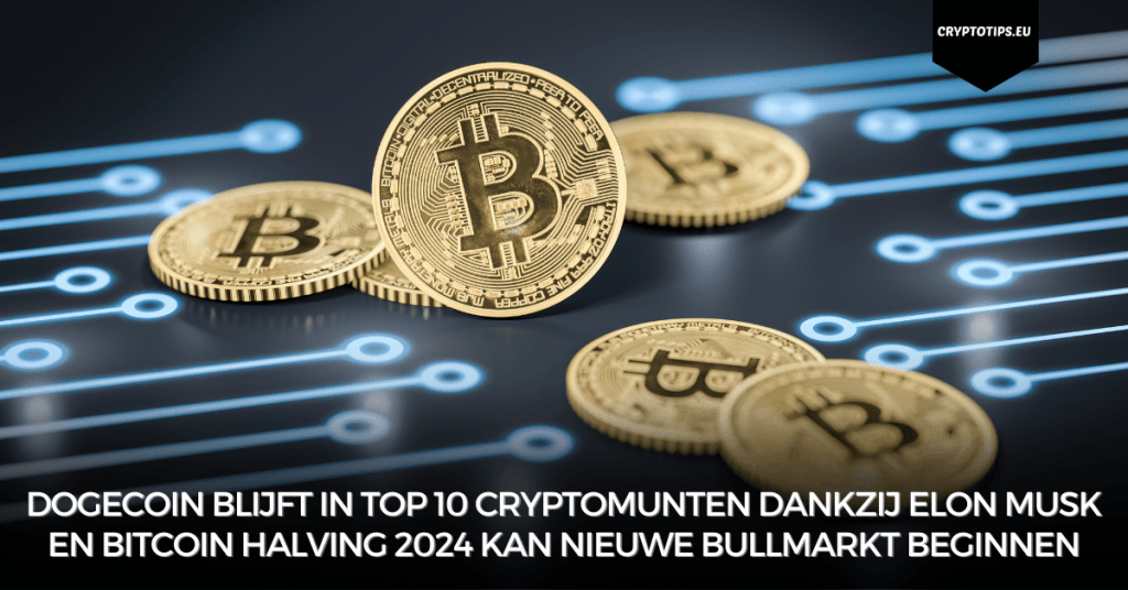 Dogecoin blijft in top 10 cryptomunten dankzij Elon Musk en Bitcoin halving 2024 kan nieuwe bullmarkt beginnen