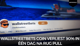 WallStreetBets Coin verliest 90% in één dag na rug pull