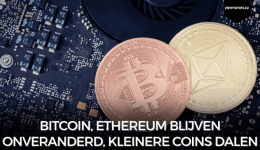 Bitcoin, Ethereum blijven onveranderd, kleinere coins dalen