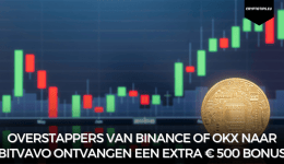 Overstappers van Binance of OKX naar Bitvavo ontvangen een extra € 500 bonus