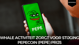 Whale activiteit zorgt voor stijging Pepecoin (PEPE) prijs