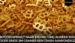 Bitcoin springt naar $35,000, ging alweer 30% hoger sinds Jim Cramer een crash aankondigde