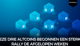 Deze drie altcoins begonnen een sterke rally de afgelopen weken