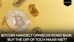 Bitcoin handelt opnieuw rond $40k, Buy the dip of toch maar niet?