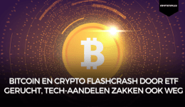 Bitcoin en crypto flashcrash door ETF gerucht, tech-aandelen zakken ook weg